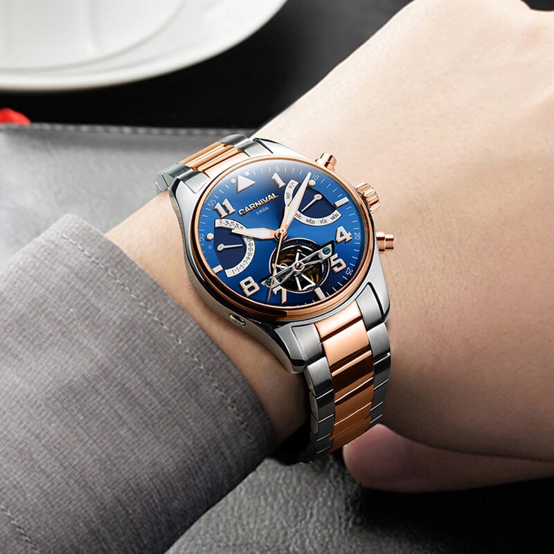Men's Wristwatch Manufacturer - IW Casual Stainless Steel Automatic Hollow