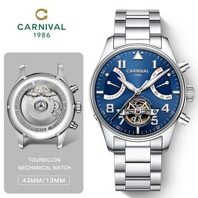 Men's Wristwatch Manufacturer - IW Casual Stainless Steel Automatic Hollow