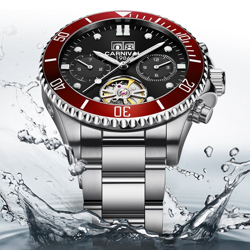 Skeleton Watch Manufacturer - Carnival Luxury Automatic Transparent Back Dial