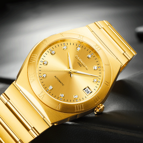 Men's Mechanical Watch Factory - Classic Design Stainless Steel Butterfly Clasp