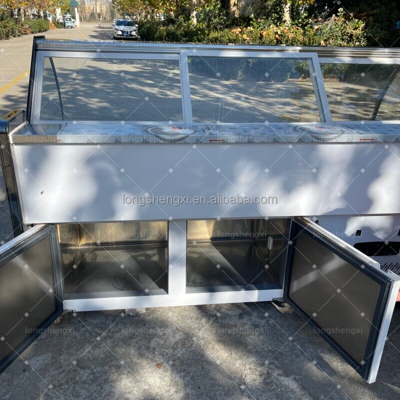 Meat Display Case Manufacturer - OEM/ODM Curved Glass Double Temperature