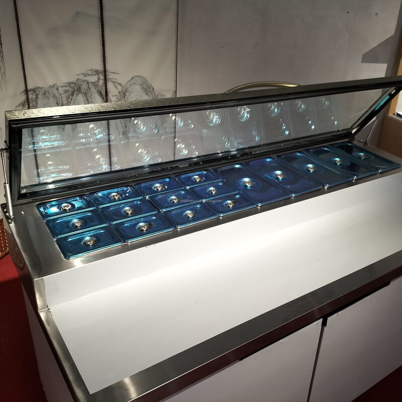 Salad Display Cabinet Manufacturer - OEM/ODM Multi-Tier Single-Temperature