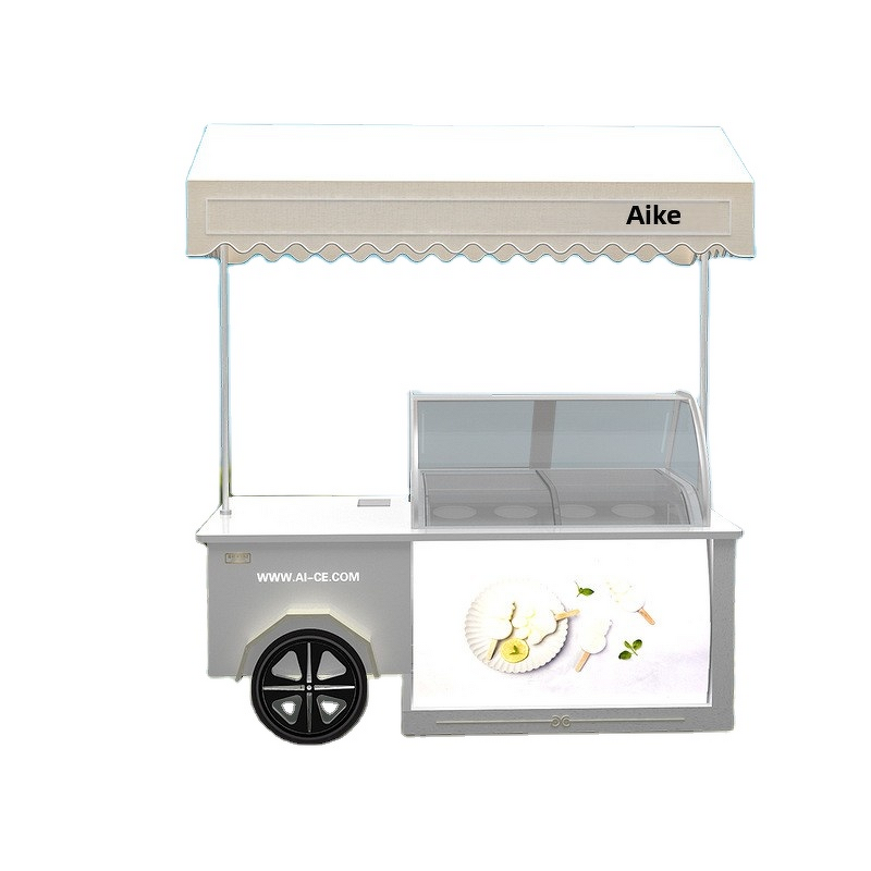Ice Cream Cart Manufacturer - OEM/ODM Cabinet Trolley Towable Food