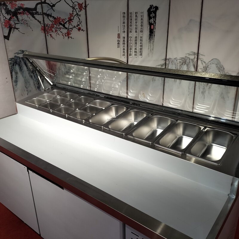 Salad Display Cabinet Manufacturer - OEM/ODM Multi-Tier Single-Temperature