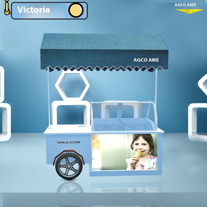 Ice Cream Cart Manufacturer - OEM/ODM Cabinet Trolley Towable Food