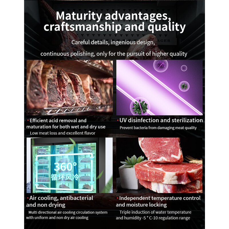 Beef Matured Cabinet Manufacturer - OEM/ODM Wet Dry Meat Fridge