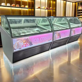Ice Cream Showcase Manufacturer - OEM/ODM Haagen-Dazs Air Cooler 12-Pan