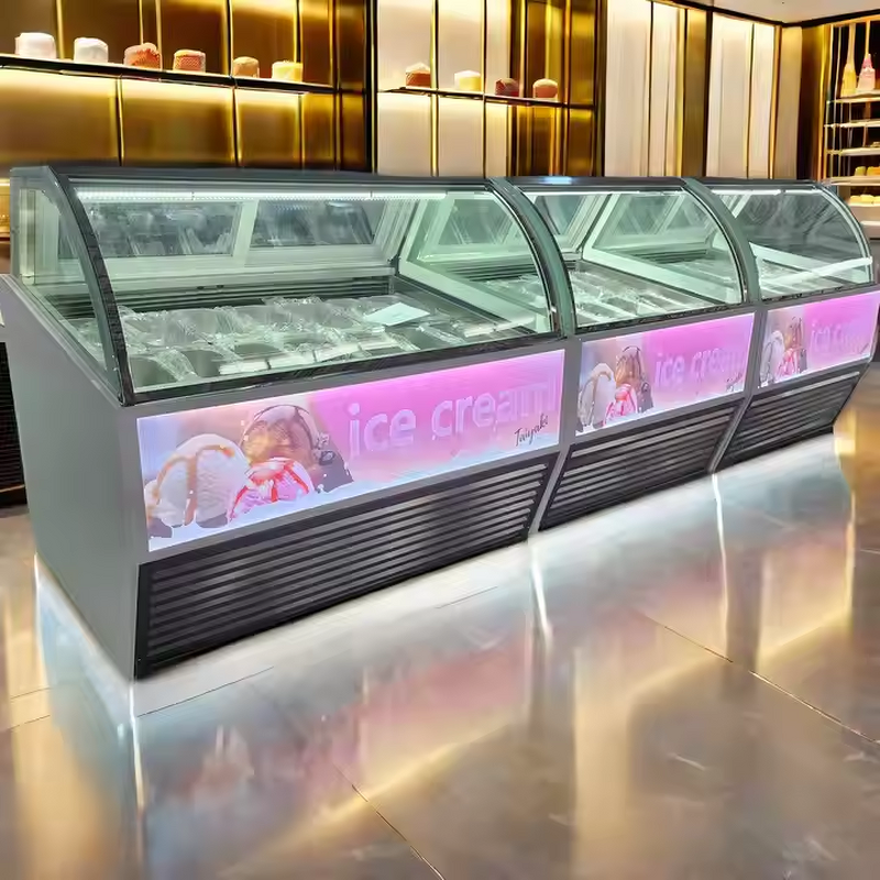 Ice Cream Showcase Manufacturer - OEM/ODM Haagen-Dazs Air Cooler 12-Pan