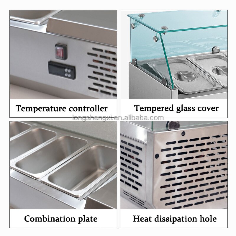 Refrigerated Counter Manufacturer - OEM/ODM Stainless Steel Hot Pot Prep