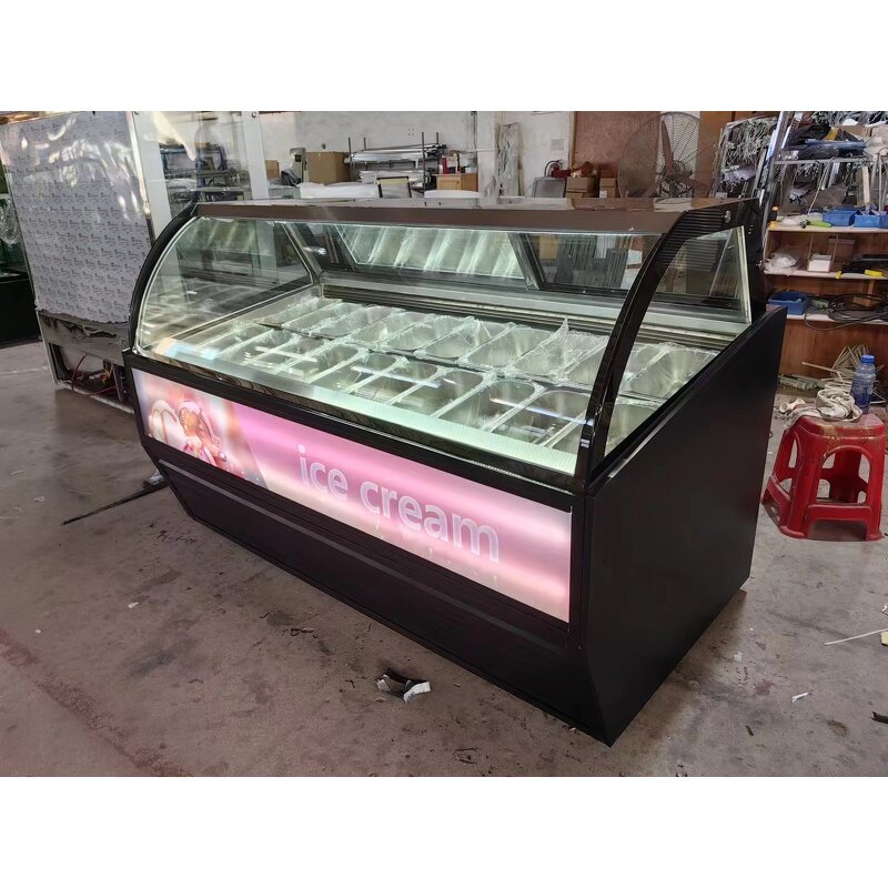 Ice Cream Showcase Manufacturer - OEM/ODM Haagen-Dazs Air Cooler 12-Pan