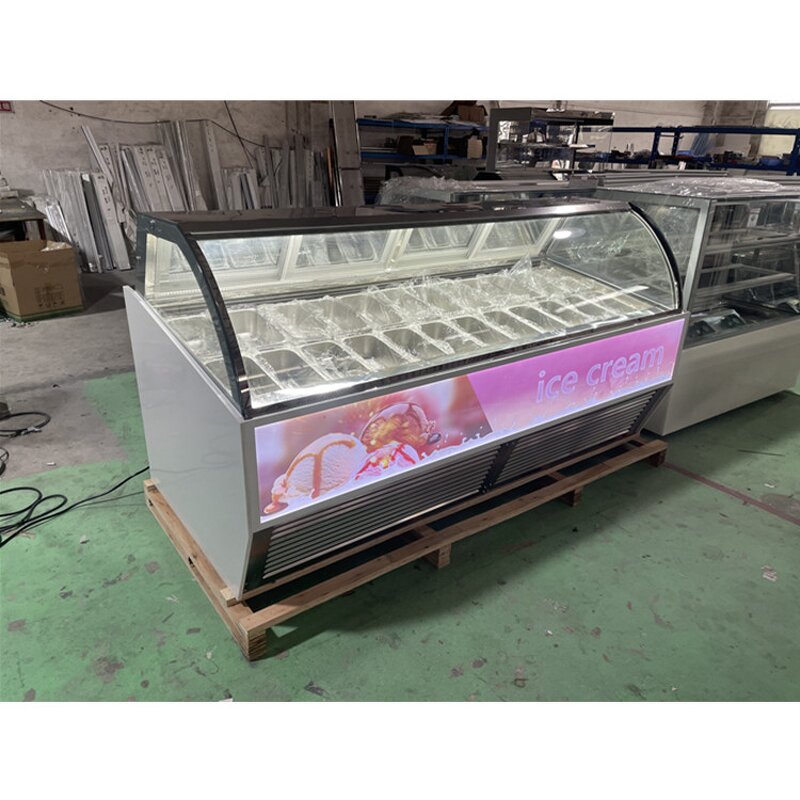 Ice Cream Showcase Manufacturer - OEM/ODM 20 Pans Air Cooler