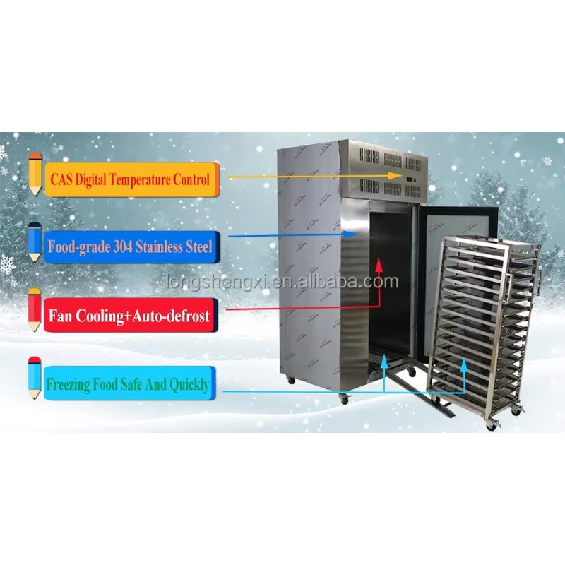 Blast Chiller Manufacturer - OEM/ODM 15-Tray Plate Freezer Trolley