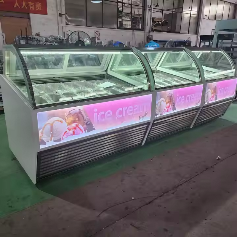Ice Cream Showcase Manufacturer - OEM/ODM Haagen-Dazs Air Cooler 12-Pan
