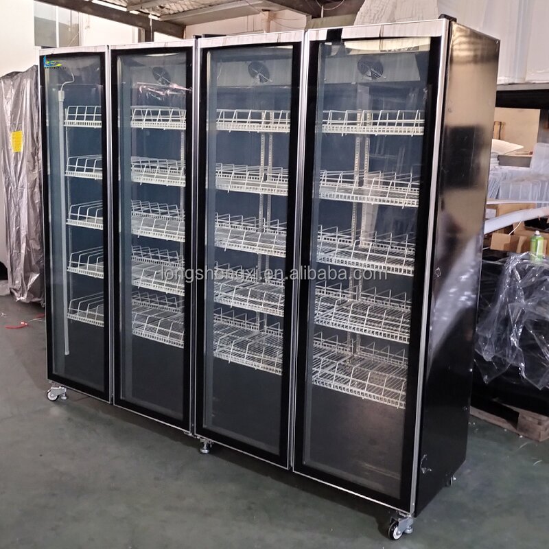 Ice Cream Freezer Manufacturer - OEM/ODM 4 Door Glass Display