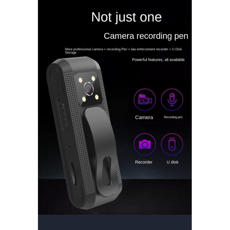 Sports Camera Recorder Factory - Private Label Clip-On with LED