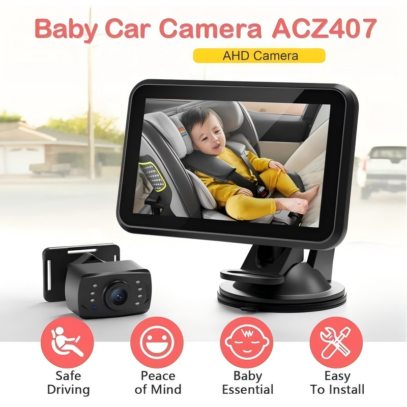 Car Baby Mirror Manufacturer - Private Label Easy Installation