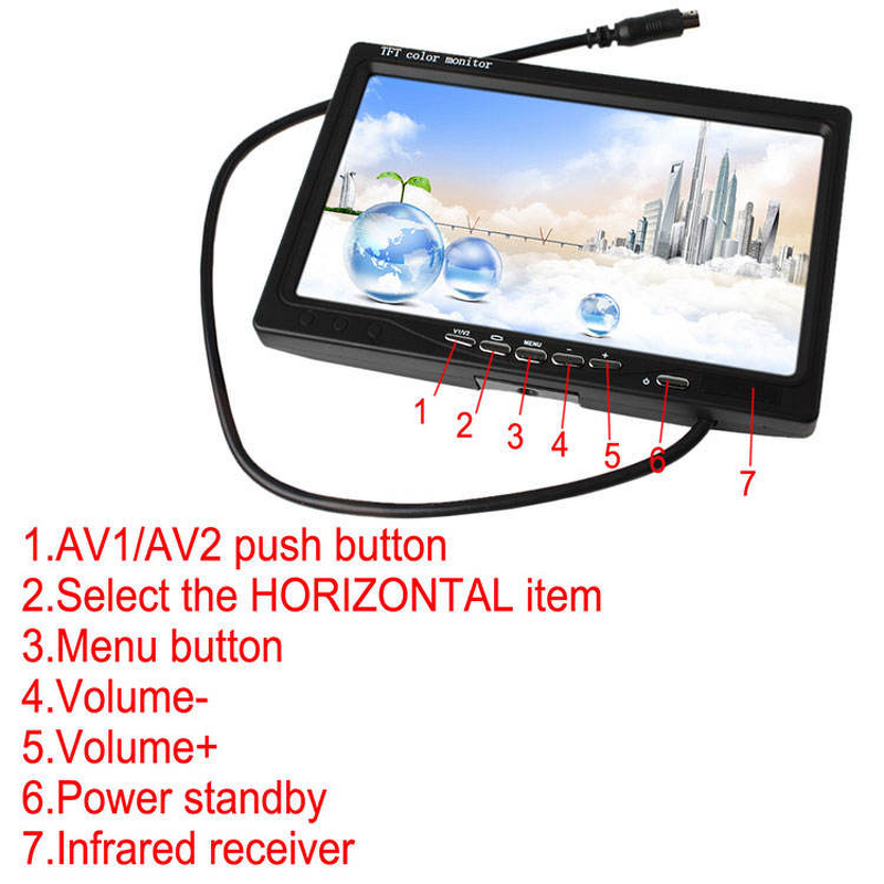 Car Video Monitor Factory - Bulk 7 Inch IPS/TN Screen
