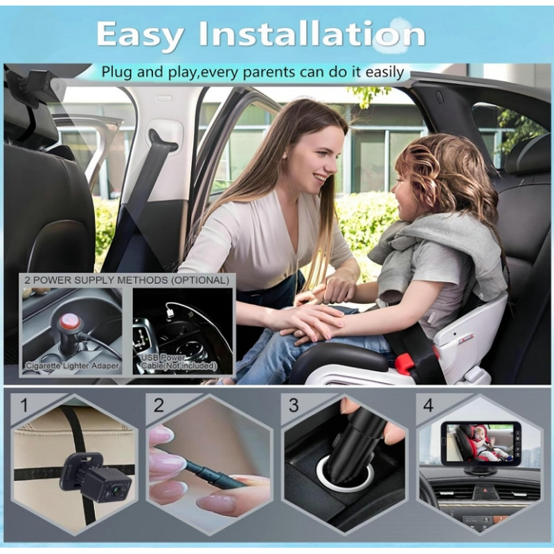 Baby Car Camera Supplier - Custom 1080P LCD Display