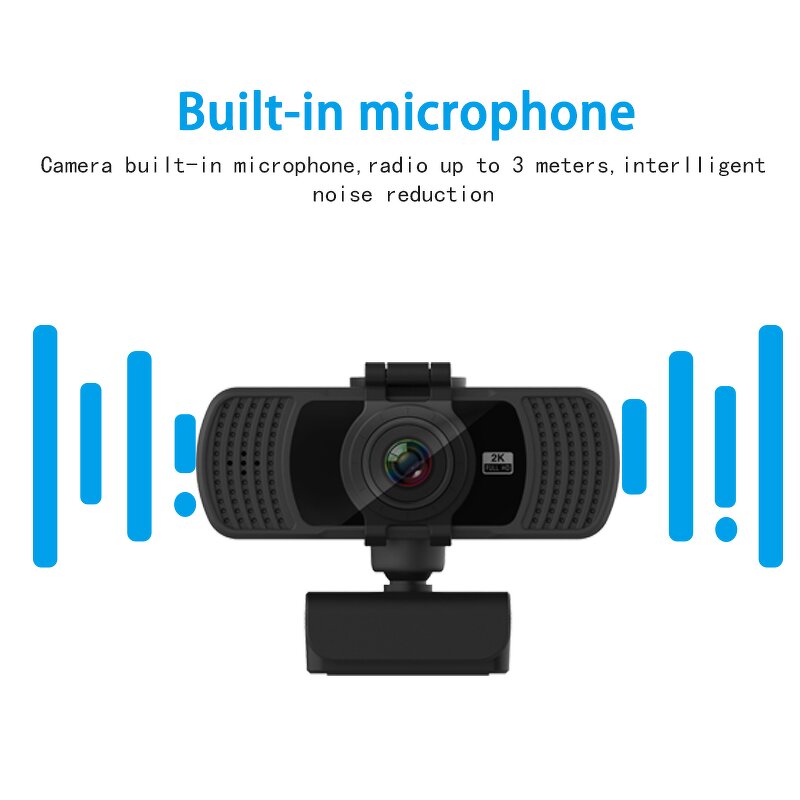 USB Webcam Supplier - Custom 2K 1080P Built-in Microphone