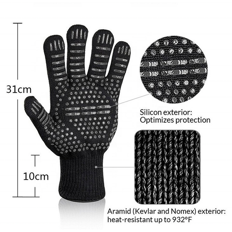 Heat Resistant Glove Manufacturer - OEM/ODM Leather BBQ Oven Mitt