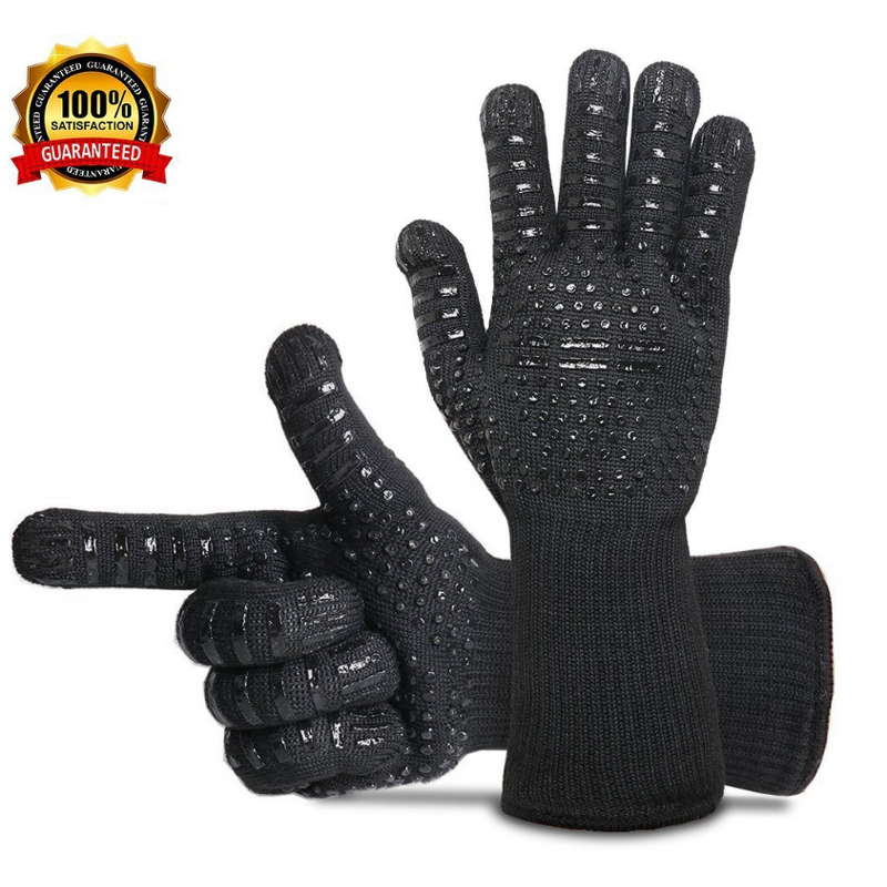 Heat Resistant Glove Manufacturer - OEM/ODM Leather BBQ Oven Mitt