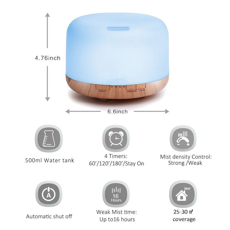 Essential Oil Diffuser Manufacturer - OEM/ODM 1000ml Ultrasonic