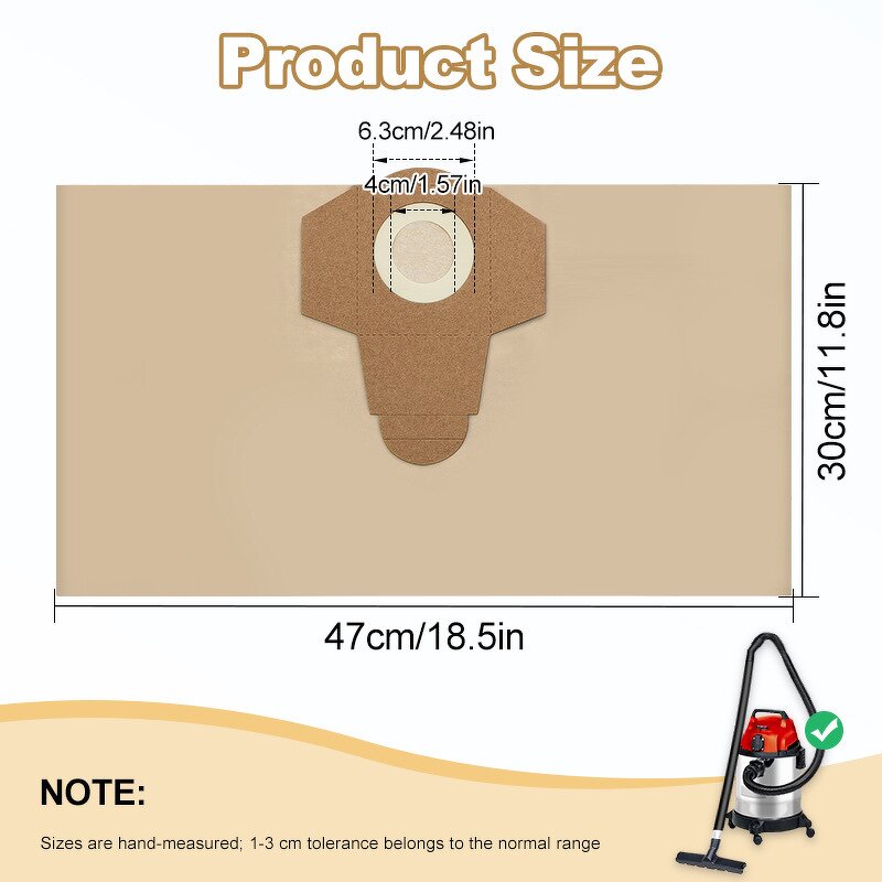 Vacuum Cleaner Dust Bag Manufacturer - OEM/ODM 20L for Einhell Inox