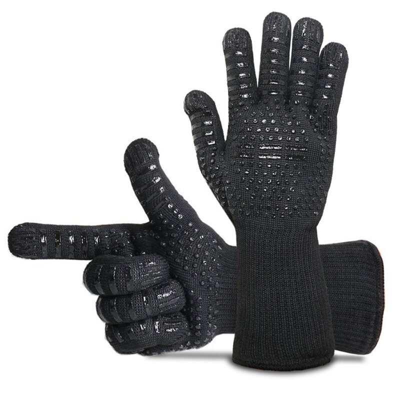 Heat Resistant Glove Manufacturer - OEM/ODM Leather BBQ Oven Mitt