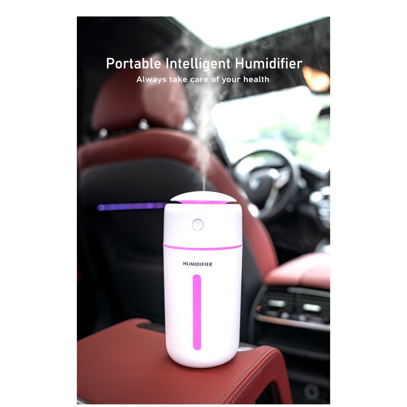 Car Air Humidifier Manufacturer - OEM/ODM 360ml LED Intelligent Timing