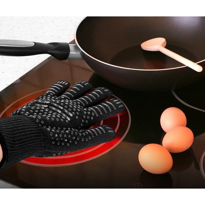 Heat Resistant Glove Manufacturer - OEM/ODM Leather BBQ Oven Mitt