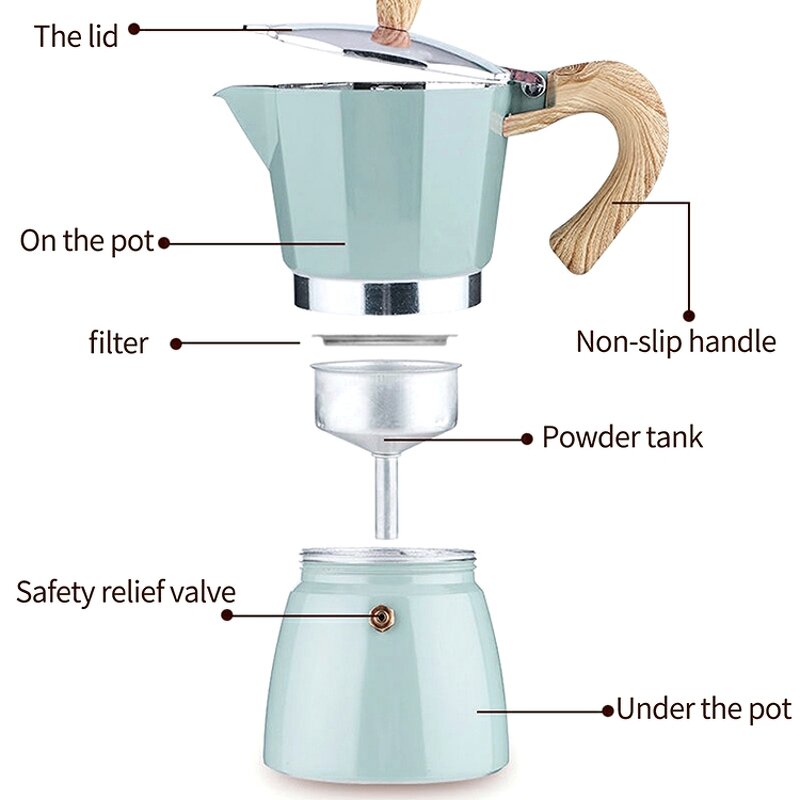 Espresso Coffee Maker Manufacturer - OEM/ODM 3 Cup Classic Moka Pot