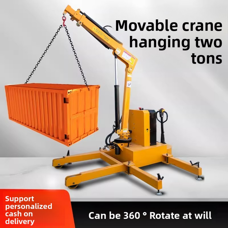 Hydraulic Mini Crane Manufacturer - OEM/ODM 1-2 Tons 12V/24V/220V Mobile