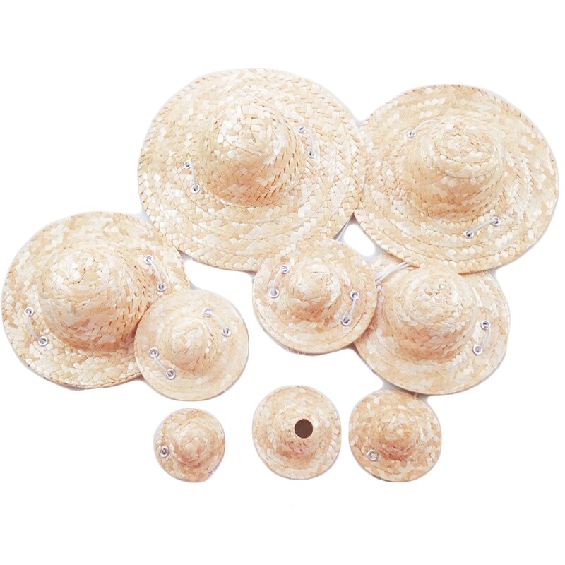 Pet Hat Factory - Bulk Straw Braided Mini Adjustable