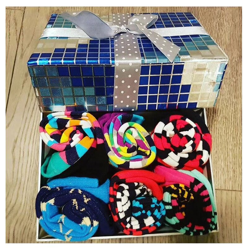Gift Boxed Socks Manufacturer - OEM Funky Colorful Socks