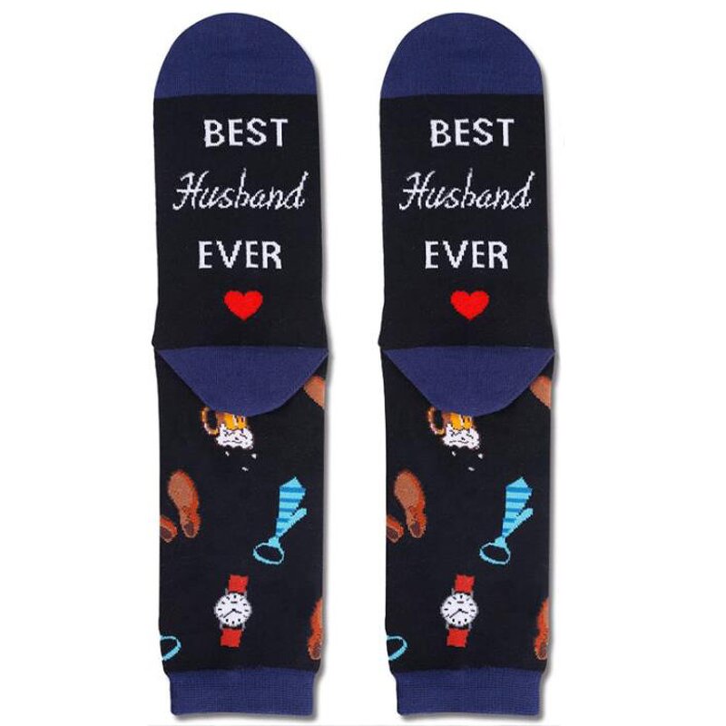 Gift Socks Factory - Bulk Husband Letter Cotton Socks