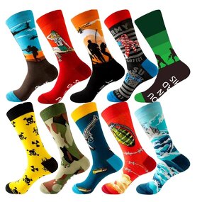 Jacquard Socks Supplier - Custom Unisex Style Colorful
