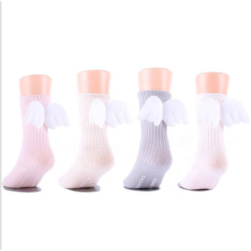 Baby Cotton Socks Manufacturer - OEM Loose Angel Wings Socks