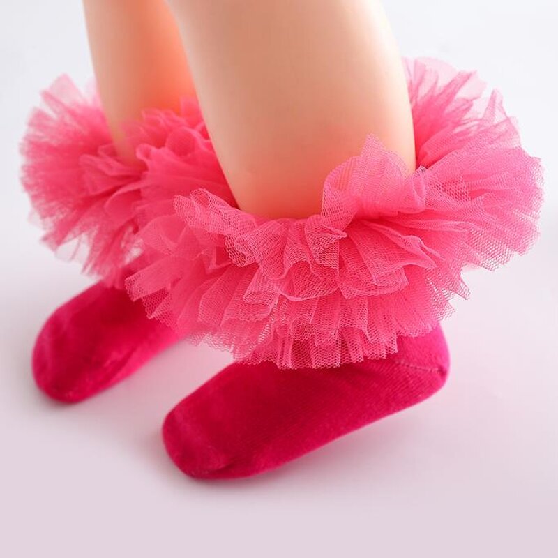 Dancing Socks Manufacturer - OEM Princess Girls Tulle Socks