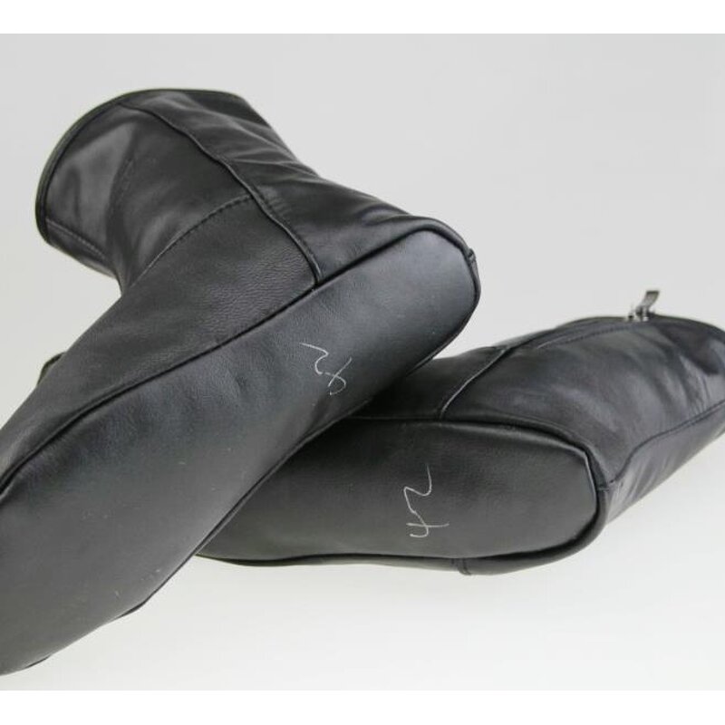 Muslim Socks Factory - Bulk Faux Leather Zipper Khuff