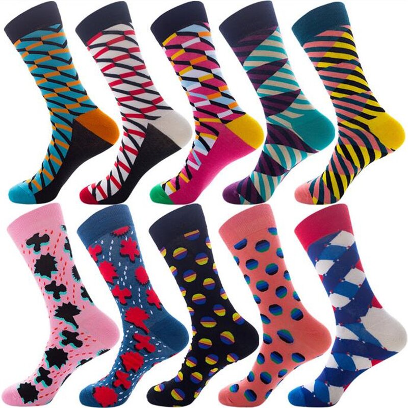 Socks Pack Manufacturer - OEM 10 Pairs Colorful Mix