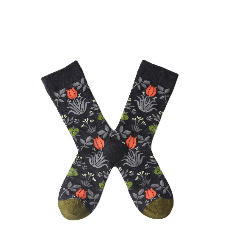 Leisure Socks Manufacturer - OEM French Net Jacquard Socks