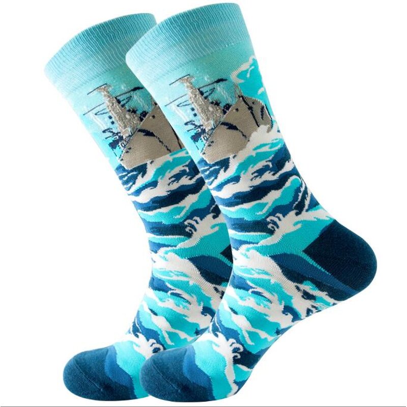 Jacquard Socks Supplier - Custom Unisex Style Colorful