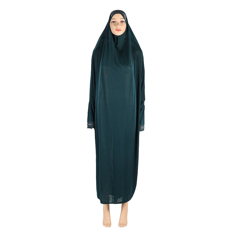 Muslim Dress Manufacturer - OEM Long Abaya Attached Hijab