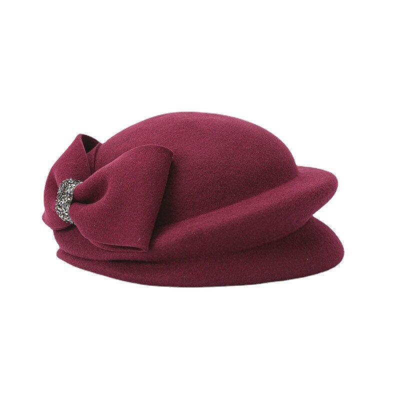 Wool Hat Manufacturer - OEM Elegant Wedding Cocktail Flower