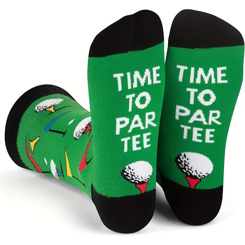 Golf-Themed Socks Factory - Bulk Breathable Creative Jacquard