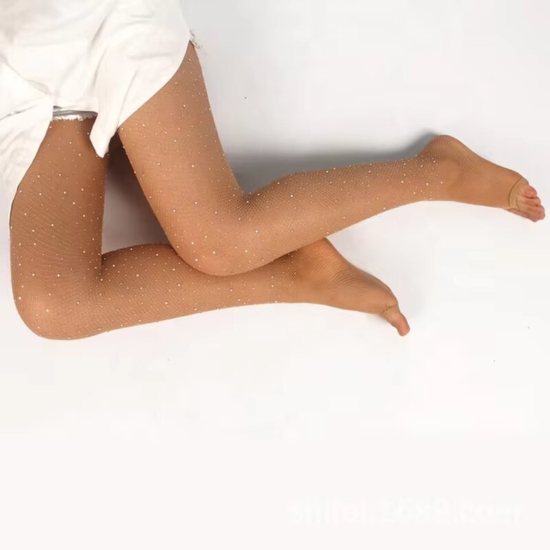 Dance Tights Manufacturer - OEM Open Toe Crystal Rhinestone