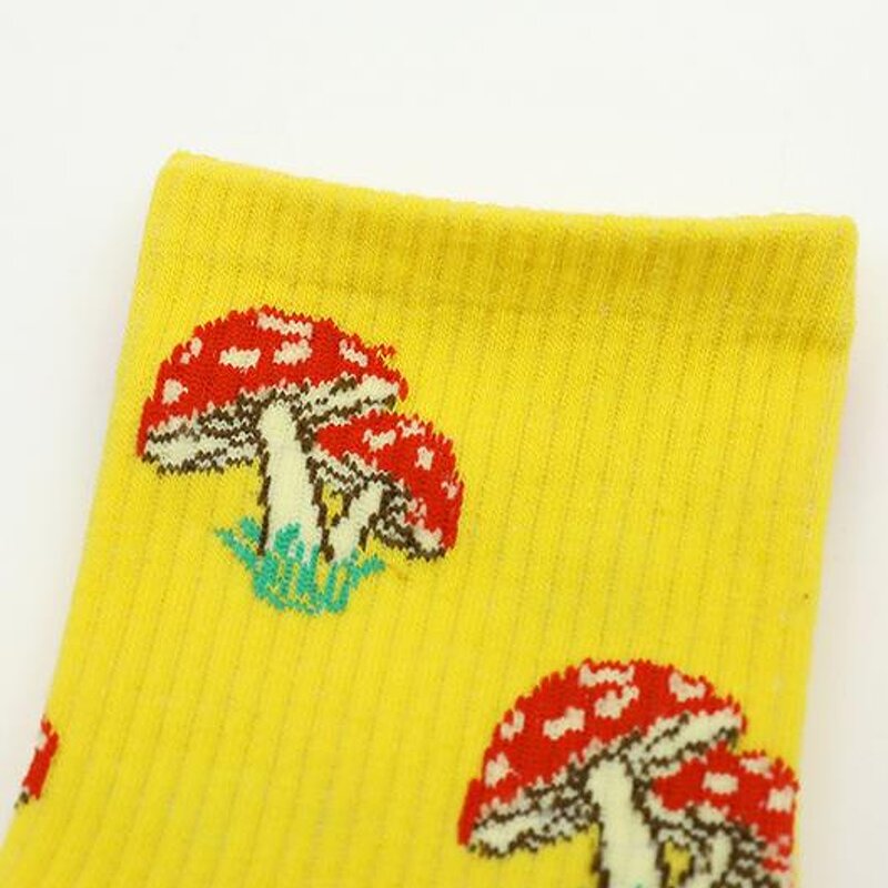 Crew Socks Factory - Bulk Frog Mushroom Jacquard Design