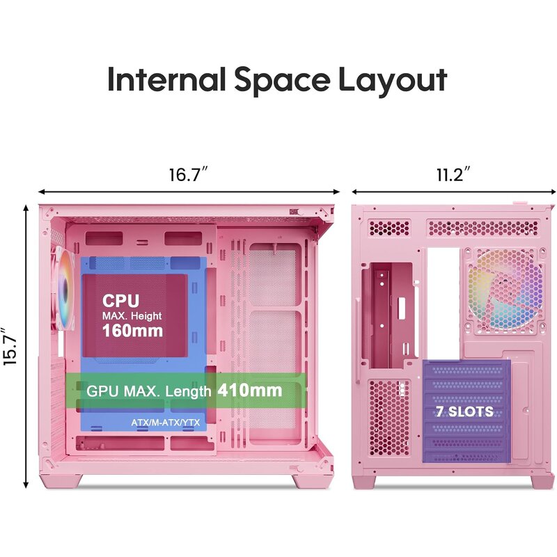 PC Case Supplier - Mid Tower ATX Case with ARGB PWM Fan