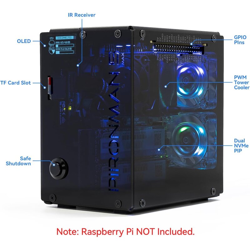 Mini PC Case Manufacturer - Custom Full Tower Case for Raspberry Pi 5