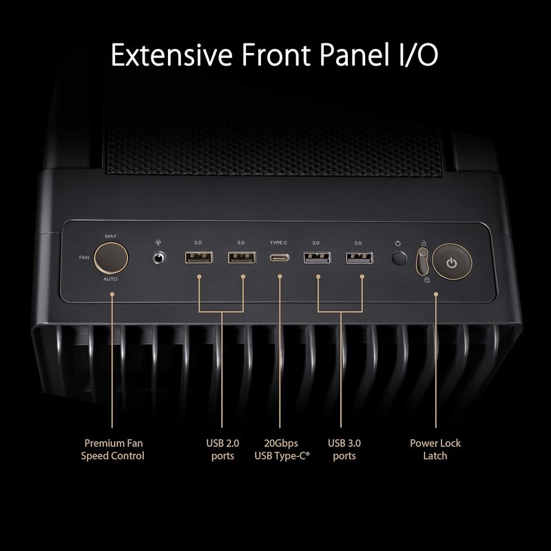 PC Case Factory - Full Tower ATX Case with Audio Front Ports